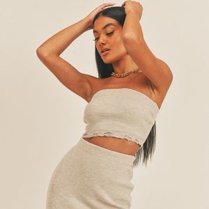 Crop Trendy Two Piece Set